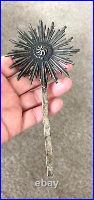 Rare Antique Silver Santos Crown/1800's Religious Halo