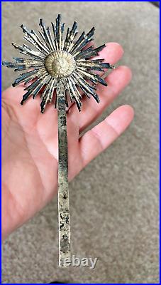 Rare Antique Silver Santos Crown/1800's Religious Halo