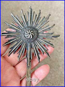 Rare Antique Silver Santos Crown/1800's Religious Halo