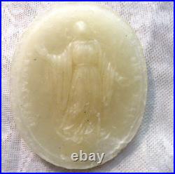 Rare Huge Original Agnus Dei Blessed Wax Paschal Relic Religious Antique