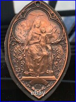 Rare & Superb Antique Religious Engraving on Cooper Plaque by JP LEGASTELLOIS