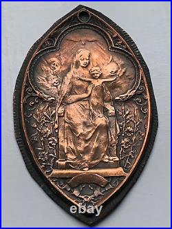 Rare & Superb Antique Religious Engraving on Cooper Plaque by JP LEGASTELLOIS