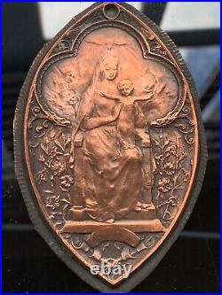 Rare & Superb Antique Religious Engraving on Cooper Plaque by JP LEGASTELLOIS