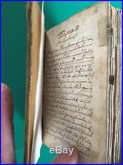 Rare Vellum Bound Handwritten 17th Century Latin Religious Catholic Manuscript