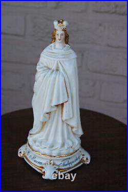 Rare antique Vieux paris porcelain statue mary of Filippsburg religious