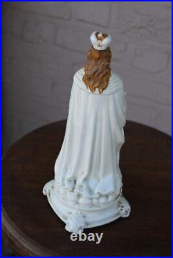 Rare antique Vieux paris porcelain statue mary of Filippsburg religious