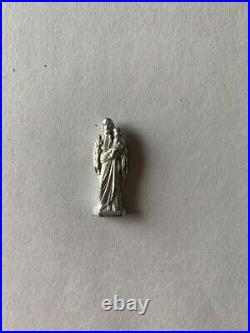 Religious Antique Catholic Silver Plated Pocket Shrine