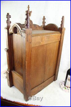 Religious Antique Church tabernacle Wood carved neo gothic rare