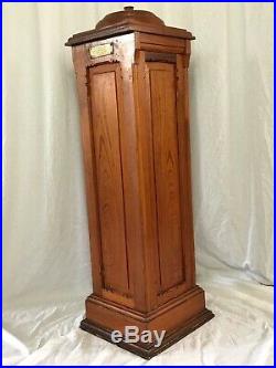 Religious Architectural Vintage Solid Pine Baptist Church Chapel Font Lid Stand
