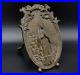 Religious-Beauraing-Bronze-Icon-Metal-Antique-Belgium-Our-Lady-Lourdes-7-8-01-wk