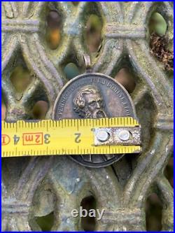 Religious Catholic Bronze Medal Saint Peter 19th Century