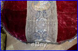 Religious Chasuble Back Embroidered Orphrey Cross Late 15th early 16th Century