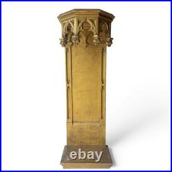 Religious Gothic Gilt Wood Wall Statue Altar Church Architectural Salvage