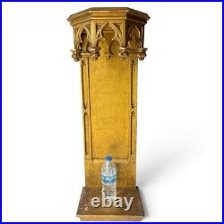 Religious Gothic Gilt Wood Wall Statue Altar Church Architectural Salvage