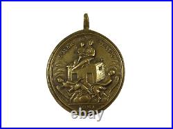 Religious Medal Pedant Xviii/xix Century S. Mar Lavr Roma Antique