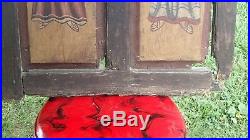 Religious Painted Mexican or Spanish Church Window Shutter Beautiful