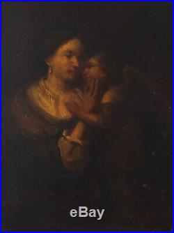 Religious Painting Antique, Mother and Child Painting, Angel Painting