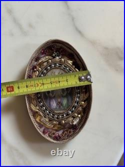 Reliquaire Relique Paperolles 19th Century Religious Relics France Coffret