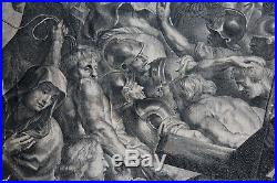Rubens Antique Religious Engravnig Exceptional Large Engraving