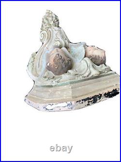 SALE 40 % Off French Antique religious statues Large Cherub Church Wall Sconce