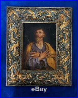 ST. JOSEPH ANTIQUE 17th CENTURY OLD MASTER OIL PAINTING ITALIAN 1670-1690