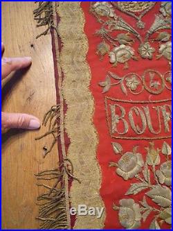 Second Religious banner 19th-century French antique gold metallic embroidery