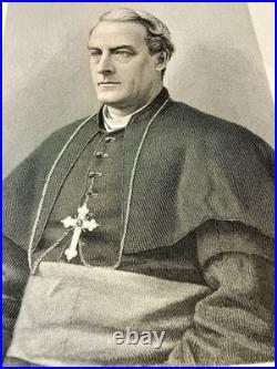 Set of 3 Antique 1880s Catholic Bishop Engravings Keane Maes Northrop