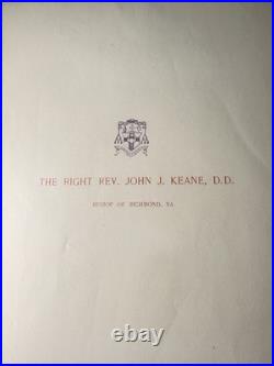 Set of 3 Antique 1880s Catholic Bishop Engravings Keane Maes Northrop