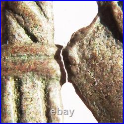 Silver Sacred Heart Of Jesus Religious Medal Antique Spanish Pendant