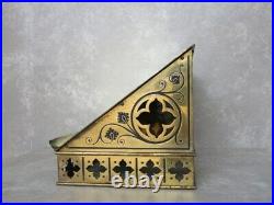 Solid Brass Gothic Church Table Top Lectern Religious Antique Bible Stand UKAA