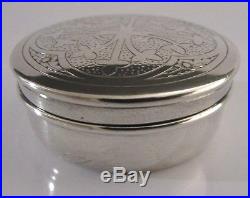 Solid Silver Pyx Holy Communion Wafer Box 1912 Religious Antique