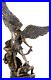Standing-Religious-Statue-Archangel-St-Michael-Bronze14-5-Collectible-Figurine-01-nx
