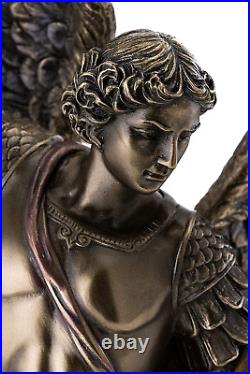 Standing Religious Statue Archangel St. Michael Bronze14.5 Collectible Figurine