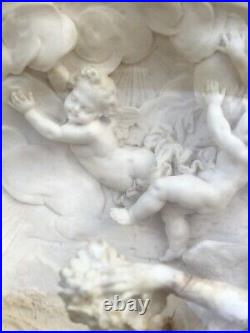 Stunning Antique Carved Meerschaum Relief Religious Devotional Signed Mattei