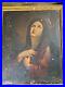 Superb-Antique-The-Penitent-Mary-Oil-Painting-Framed-For-Restoration-01-rmy