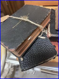 Sweet Tiny Lot of 4 Antique 1800s -1900s Old Religious Books Bundle Rare One