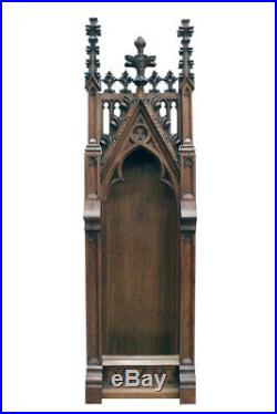 Tall Antique French Oak Religious Chapel, 19th Century