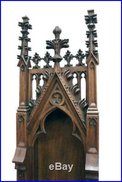 Tall Antique French Oak Religious Chapel, 19th Century
