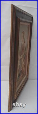 Tapestry Our Lady w Child Jesus & John the Baptist Adaptation of Painting Framed