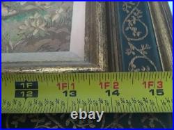 Tapestry Our Lady w Child Jesus & John the Baptist Adaptation of Painting Framed