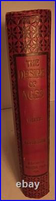 The Desire of Ages by Ellen G. White 1898 Antique Religious Hardcover Red/Gold