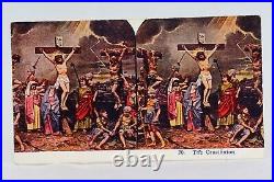 The Passion Antique Religious Stereoview Card Collection Crucifixion Of Jesus