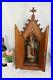 Top-Neo-gothic-church-wood-carved-chapel-bishop-saint-figurine-statue-religious-01-ebp