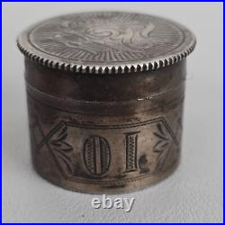 VTG Swift & Fisher Sterling Silver Priests Anointing Oil Jar Antique Religious H