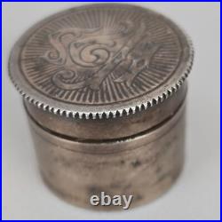 VTG Swift & Fisher Sterling Silver Priests Anointing Oil Jar Antique Religious H