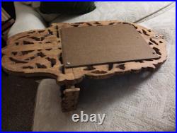 Very Rare Religious Antique French Handcarved Wooden Tramp Art Chapel Alter Very Rare Religious Antique French Handcarved Wooden Tramp Art Chapel Alter