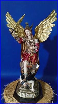 Victory Angel, Religious Statue, Wings, Handcrafted, Justice, Wins Against Evil