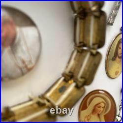 Vintage Amazing Lot Rosaries, Carnelian Rosarie And Other Religious Items