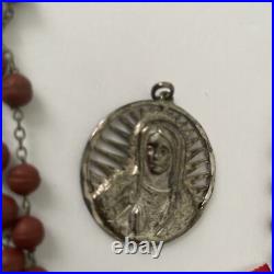 Vintage Amazing Lot Rosaries, Carnelian Rosarie And Other Religious Items
