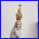 Vintage-Fatima-Virgin-Mary-with-rhinestones-crown-porcelain-Portuguese-statue-01-wyw